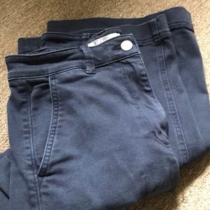 Everlane Wide-leg crop pant Dark Blue